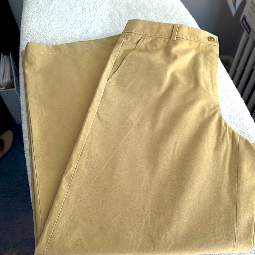 WOMENS WIDE LEG J.CREW CHINOS SIZE 10